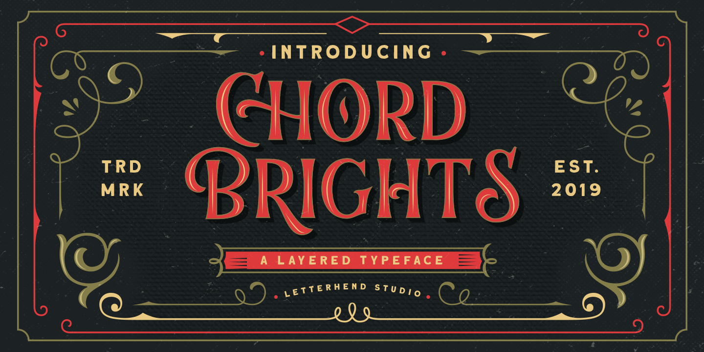 Czcionka Chord Brights